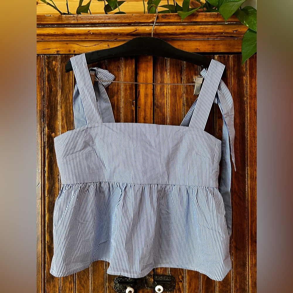 F21 Stripe Cropped cami